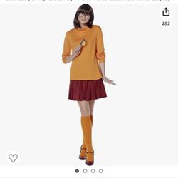 Scooby Doo Halloween Costume/Velma Halloween Costume Size Extra Small Please See Description
