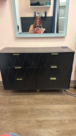 Black 6 drawer dresser