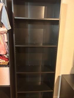 5 shelf bookcase (black)