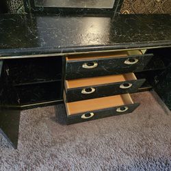 BLACK BEDROOM FURNITURE SET – 3 PIECES – $350 OBO