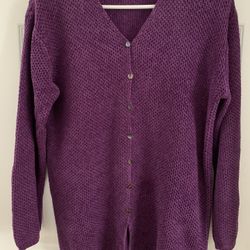 Chenille Cardigan Sweater