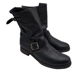 FRYE 'Veronica' Short Moto Bootie 76509 Womens Black Leather Boots Sz 11 B $298