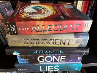 Young Adult Book Lot: Allegiant, Insurgent, Atlantia, Gone, Lies