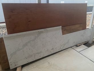 1slab -Marble counter top & backsplash
