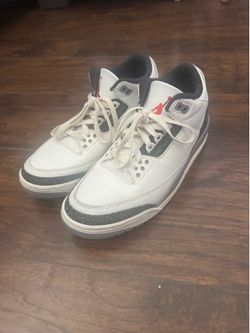 White/gray Jordans