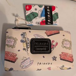 Loungefly Friends TV Icons Central Perk Allover Print Mini Backpack & Wallet