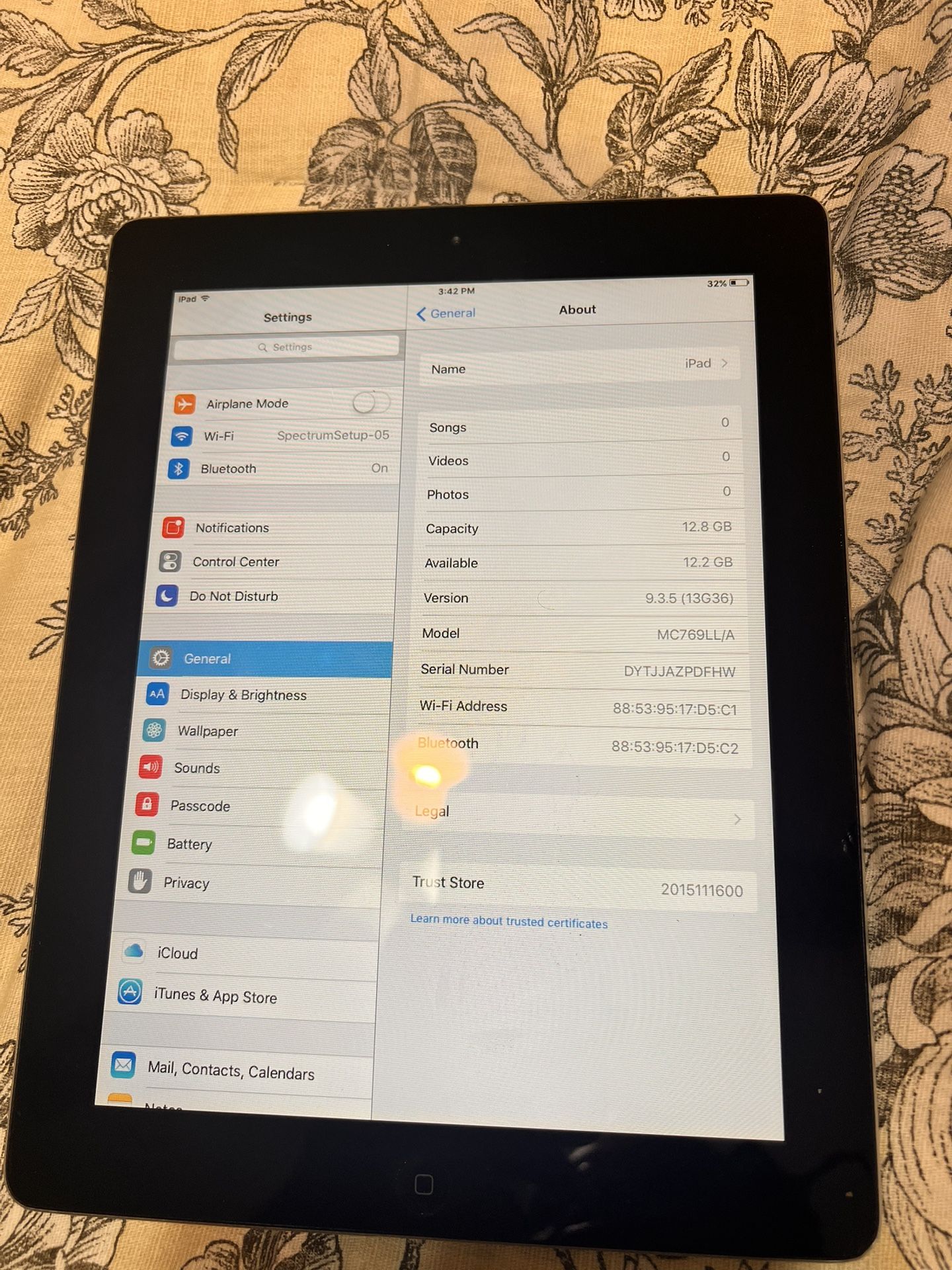 iPad 9.3.5 version