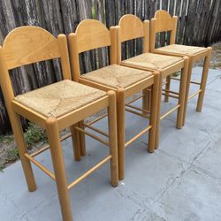 4 Bar Stools (26”H To Seat) In Good Condition $50 Firm On Price