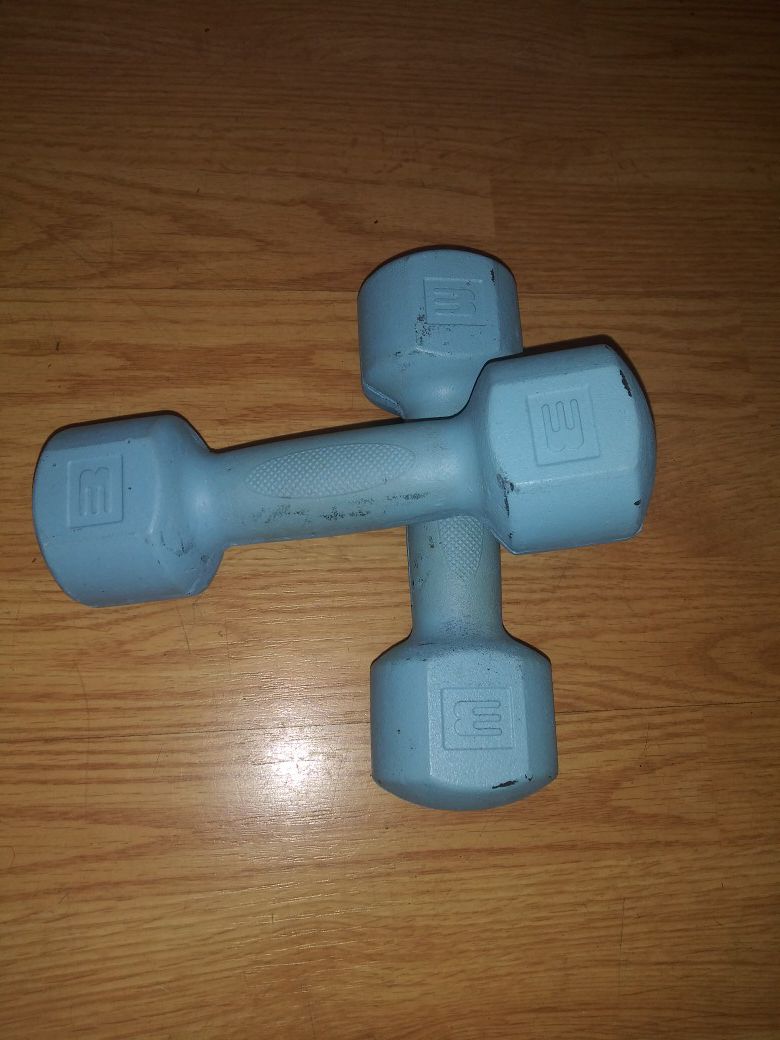 Set of. 3 lbs. Weights.