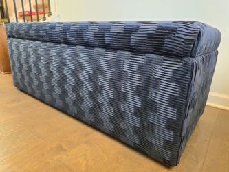 Your new bench! Storage Bench | Deep Navy. New Fabric