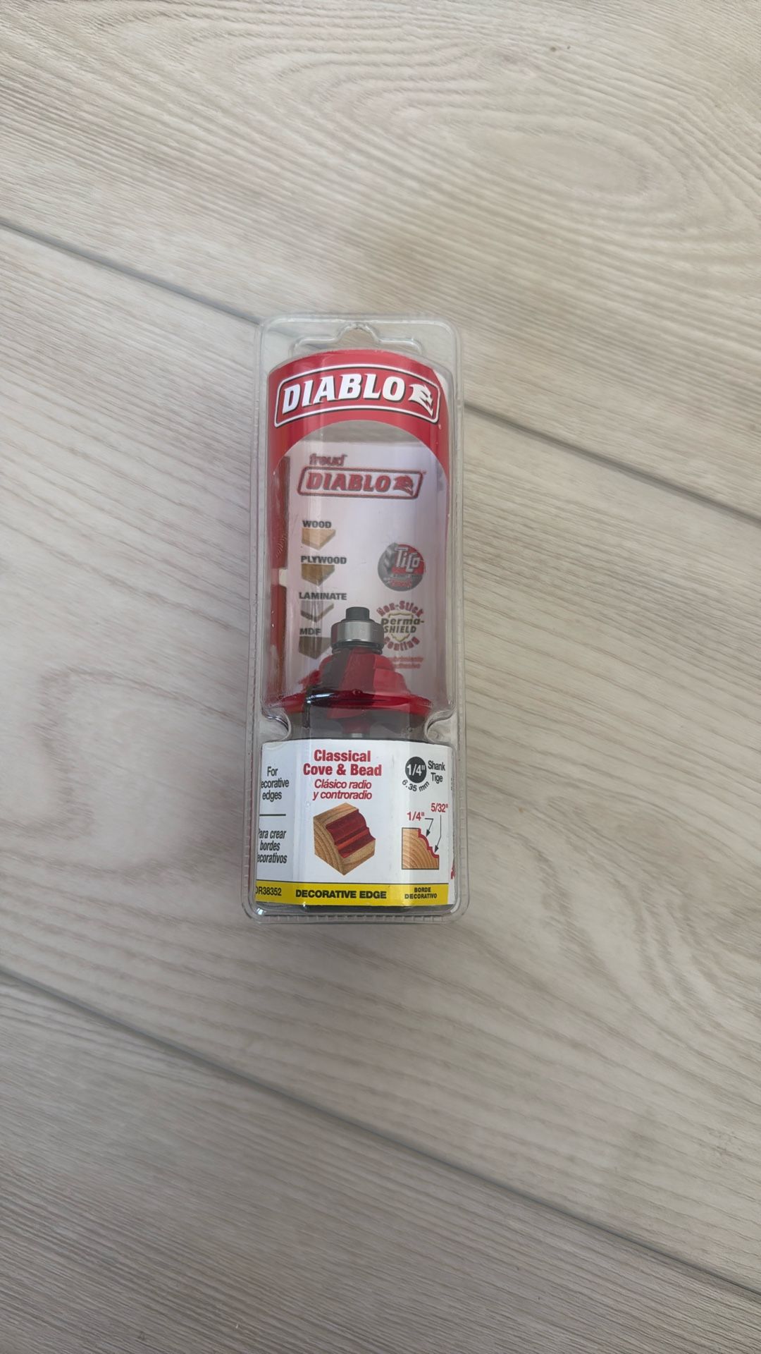 DIABLO  1-1/2 in. Classical Cove and Bead Router Bit