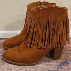 Fringe Suede Boho Boots