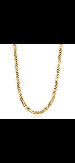 Men’s MIAMI 14k GOLD SOLID 24 inches ITALIAN GLD BRAND NEW