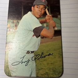Tony Oliva Signed Baseball Card  Minnesota Twins 