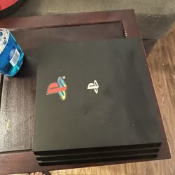 PS4 Pro Console + Controller + All Cords (Works Perfect)