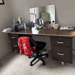 Vintage solid wood desk