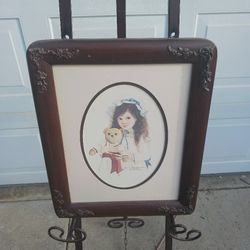 Vintage Framed Limited Edition Lithograph Signed Jan Hagara