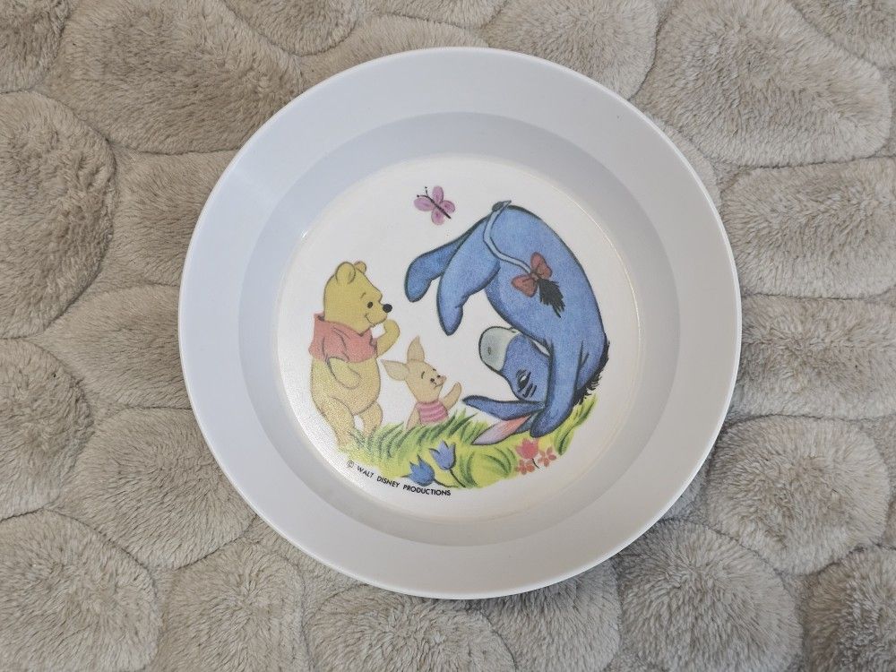 Vintage Disney Winnie the Pooh Piglet Eeyore 5” Bowl - Oneida Ware