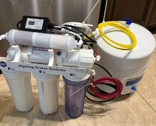 NSF 58&372 Certified, 7-Stage Under Sink RO Water Filter System w/ Alkaline & LED UV Filter, Top-Mounted Faucet Design