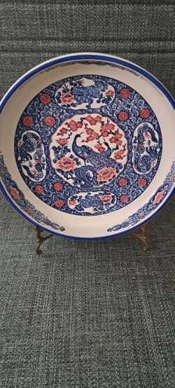 Vintage Asake Japanese Plater Bowl