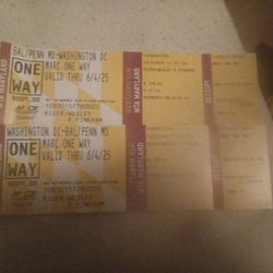 Penn Marc Train Tickets From Baltimore To Washington DC Valid Until 6/4/25