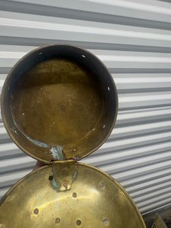 antique brass chestnut roaster