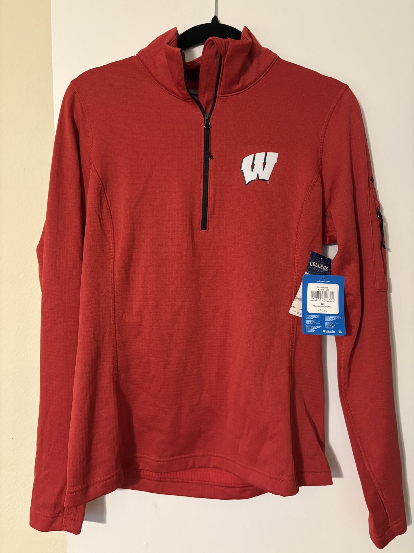 Wisconsin Badgers Columbia Long sleeve Quarter Zip
