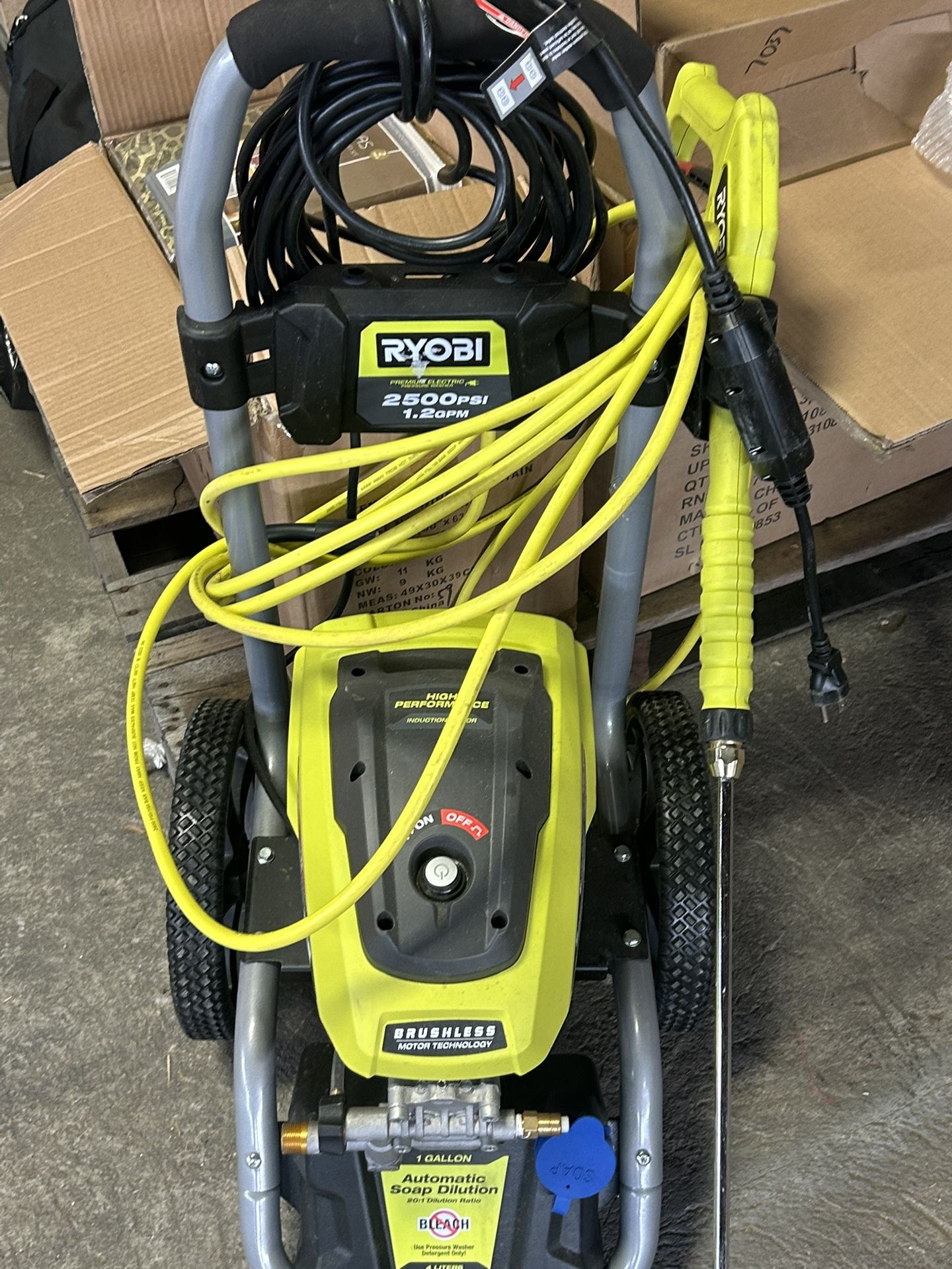 RYOBI 2500 PSI 1.2 GPM Electric Pressure Washer - Brushless Motor