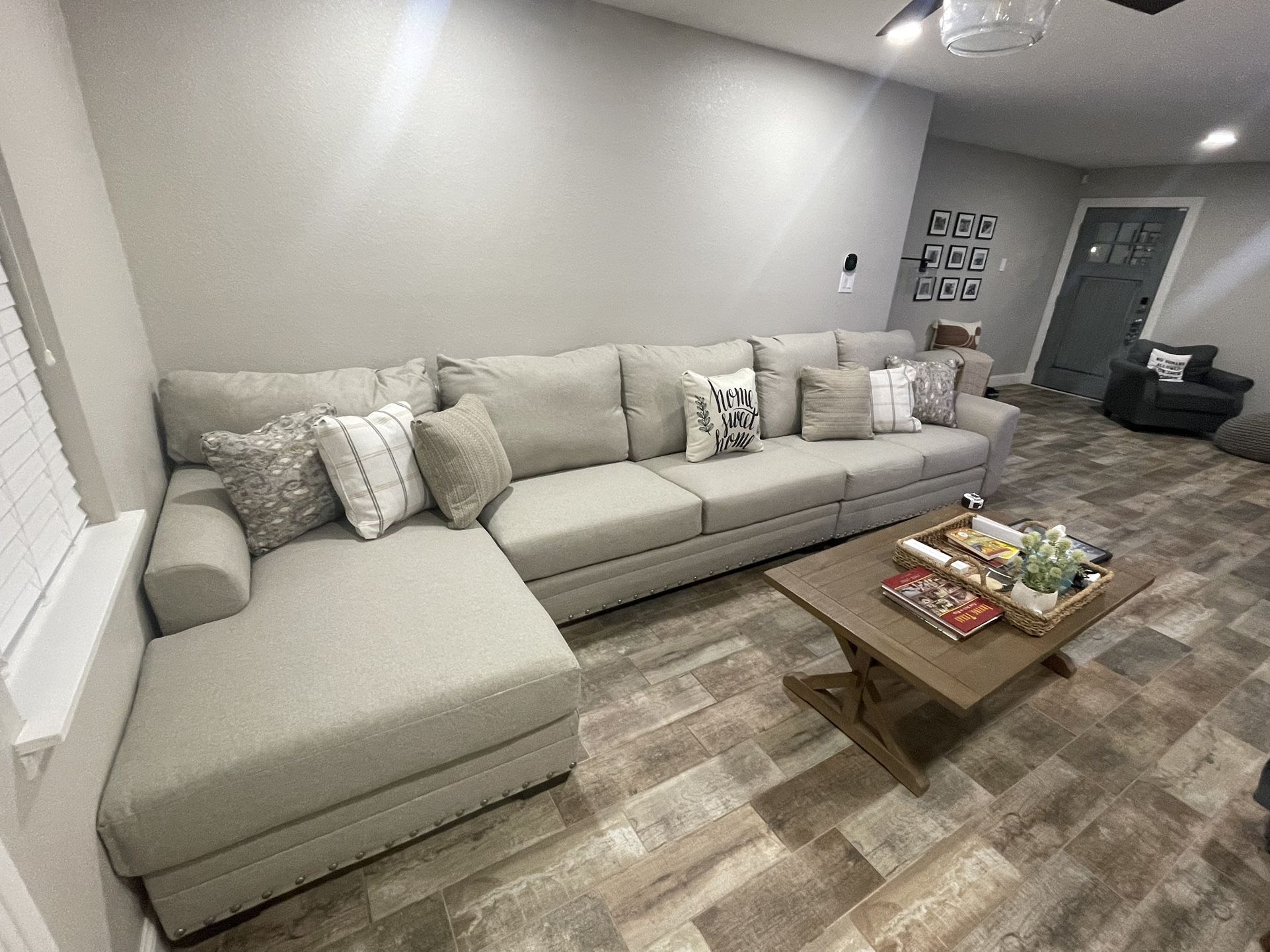 Large Sectional Couch Light Tan Color , Still Has Tags,All Products : American Fashion Style Bags On Sale