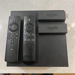 Amazon Fire Tv Recast 500gb Over The Air DVR With 2 Fire sticks And Remotes