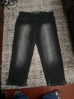 Evolution Jeans green stitching