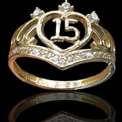 ANILLO CORONA ORO 14K