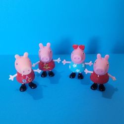 Peppa Pig Toys: Peppa Pig figure, from the Peppa's Fun Friends LOT OF 4.