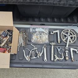 Box of Bike Parts