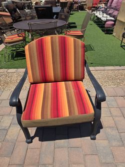 $100 BIG CHAIR WITH SUNBRELLA CUSHIONS