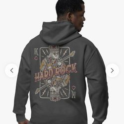 Hard rock Gray Men's Women's Hoodie