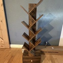 Tree Bookshelf With Drawer