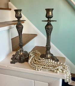 PAIR OF VINTAGE CANDLE STICK HOLDER