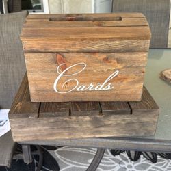 Rustic Wooden Wedding Card Holder – Farmhouse Style