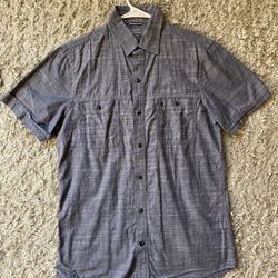 Semi New Izod Blue Men’s Casual Button Down Shirt Size Small