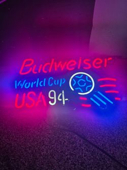 1994 USA Budweiser Soccer neon light