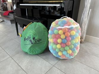 Kids Ball Pit Tents And Tunnel With Huge Bags Of Balls