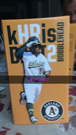 KHRis DAVI2 OAKLAND ATHLETICS BOBLEHEAD