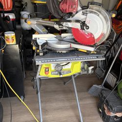 Table Saw And Chop Saw 