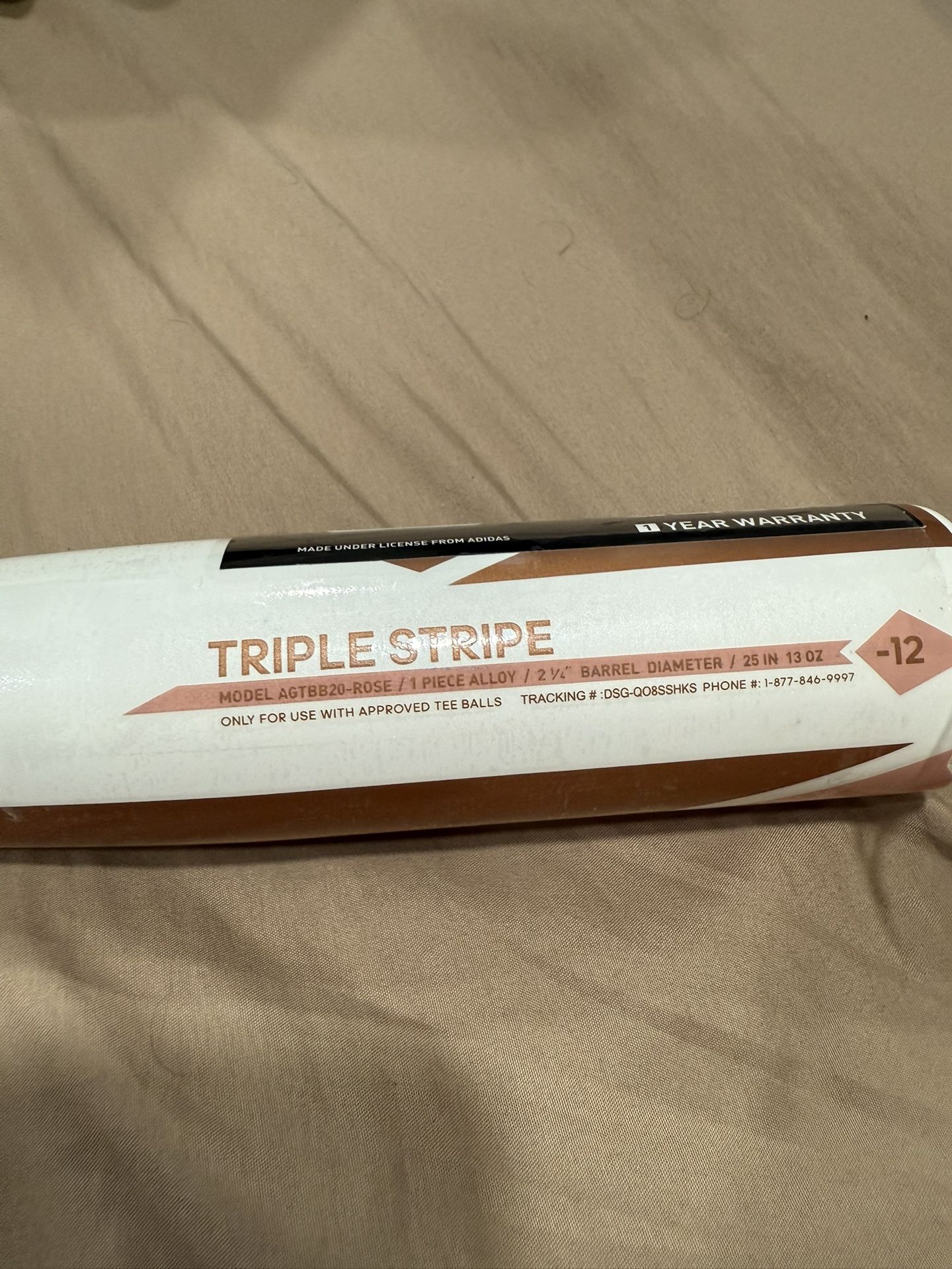 Adidas Triple Stripe Baseball Bat 25” 13oz