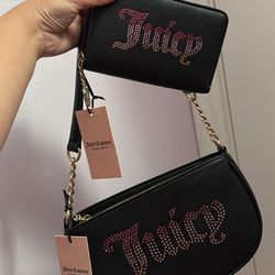 Juicy Couture Bag+ Wallet Matching Set: BRAND NEW