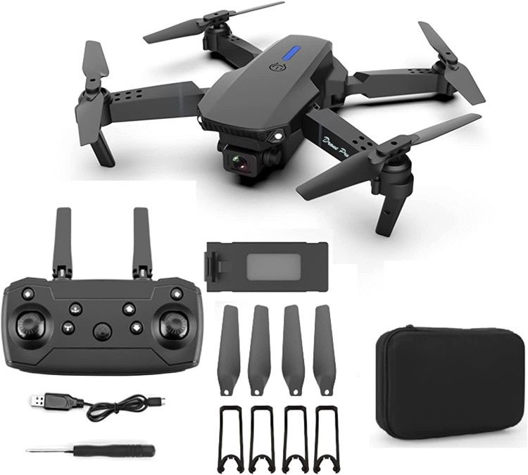 With Camera for Adults Drone Drone for Beginners with Altitude Hold WiFi FPV Quadcopter with 1080P Wide Angle Camera Live Video