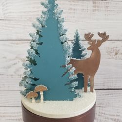Christmas Music Box/Decor - Hand Painted 