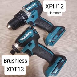 Makita New Impact And Hammer Drill 18v Brushless ( Tool Only) Nuevo S
