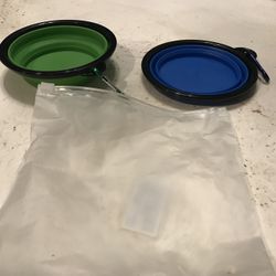 NEW 2 Collapsible Dog Bowl 